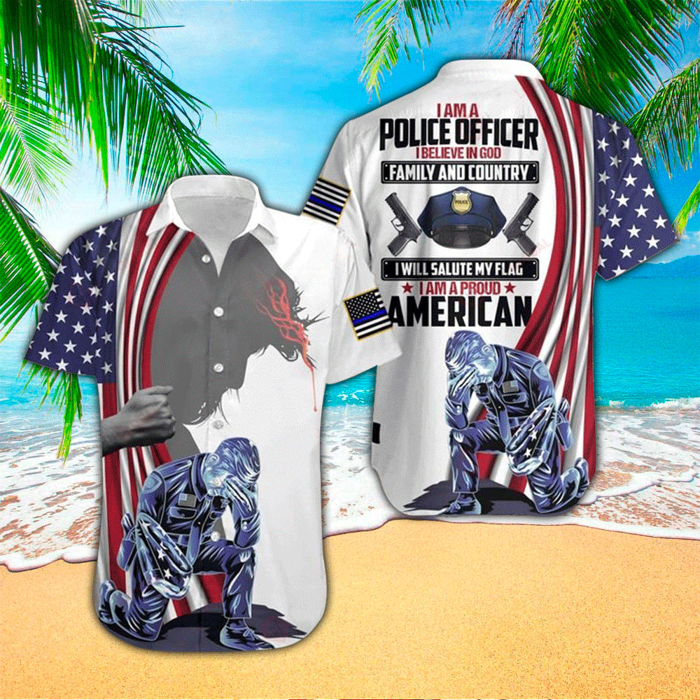 I Am A Police Officer I Believe Hawaiian Shirt, Gift For Police