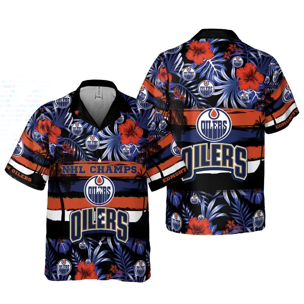 Edmonton Oilers National Hockey League 2023 Aop Hawaiian Shirt