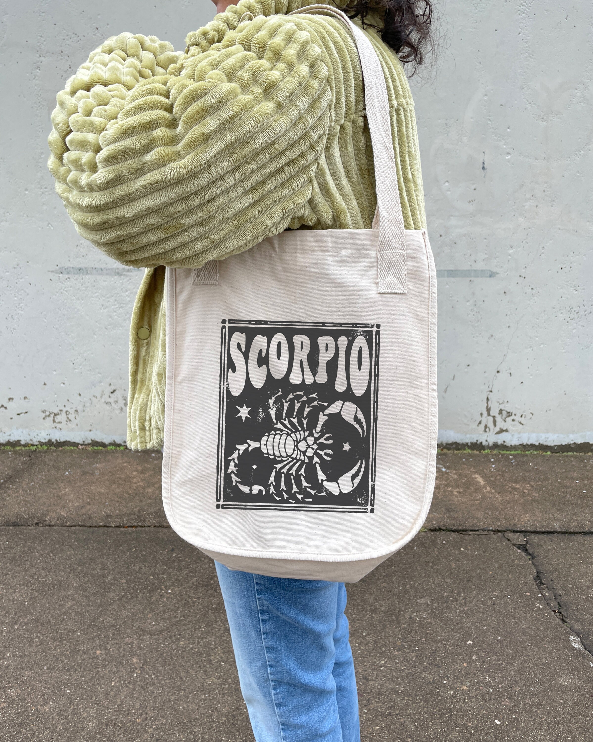 Scorpio Aesthetic Tote Bag Trendy Tote Bag Zodiac Gift Scorpio Birthday Gift Astrology Clothing Indie Clothes Cute Organic Cotton Market