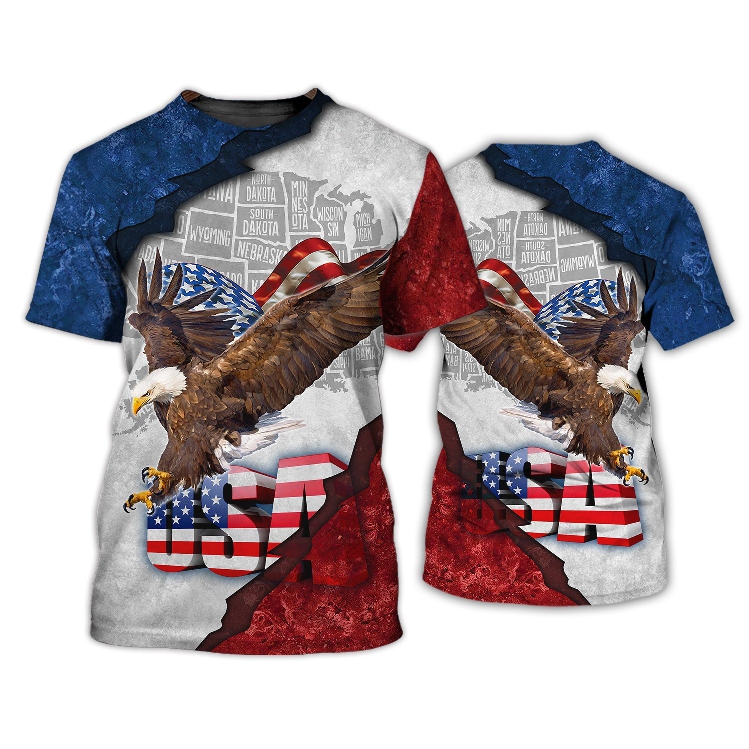 Eagle American 3D All Over Print Shirt – Independence Day Is Coming – 3D Hawaiian Shirt 4Th Of July Pride Usa Hoodie 3D