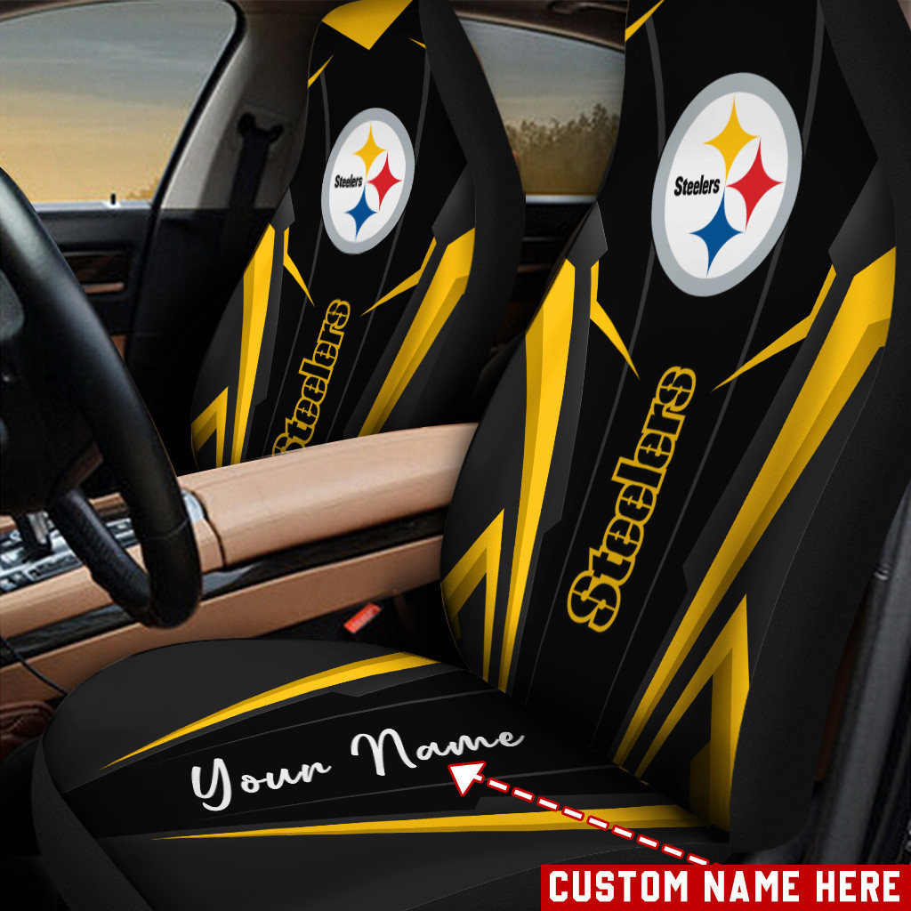 Pittsburgh Steelers Personalized Car Seat Cover Set CSC8015