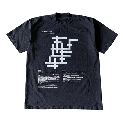 Earth Crossword Puzzle T shirt Outfit