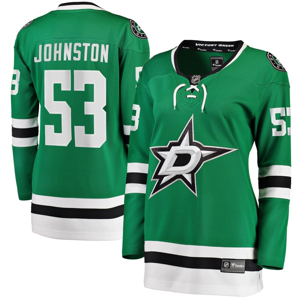 Wyatt Johnston Dallas Stars Kelly Green Home Breakaway Women Jersey – All Stitched