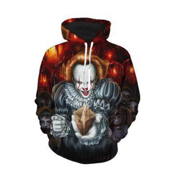 Horror Movie Pennywise Unisex 3D Printed Hoodie For Men Women Clothing Clothes Outfit Nd