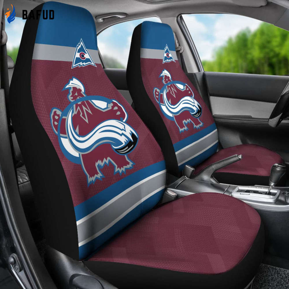 Colorado Avalanche Car Seat Cover Set for Fan Gifts CSC8476