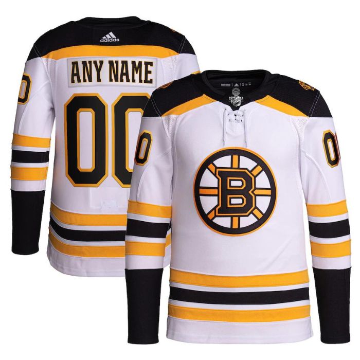 Boston Bruins Away 2023 Custom Jersey – White