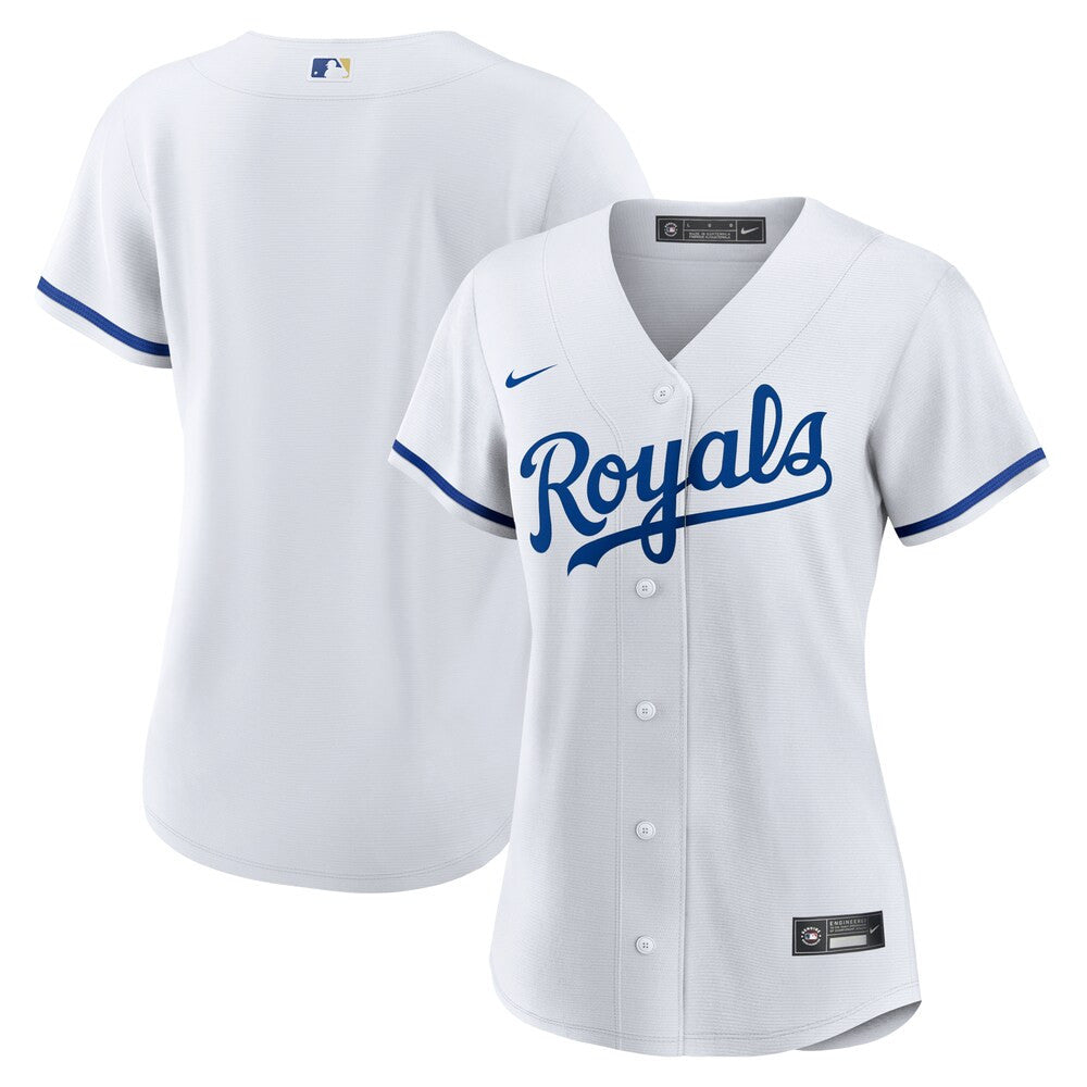 Women’S Kansas City Royals Nike White Home Replica Team Logo Jersey