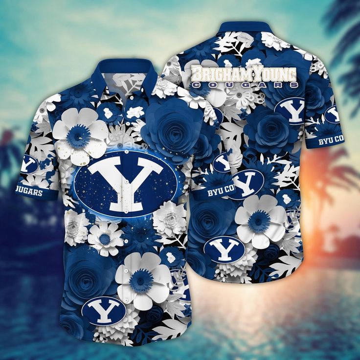 NCAA BYU Cougars Hawaiian Shirt Gran …