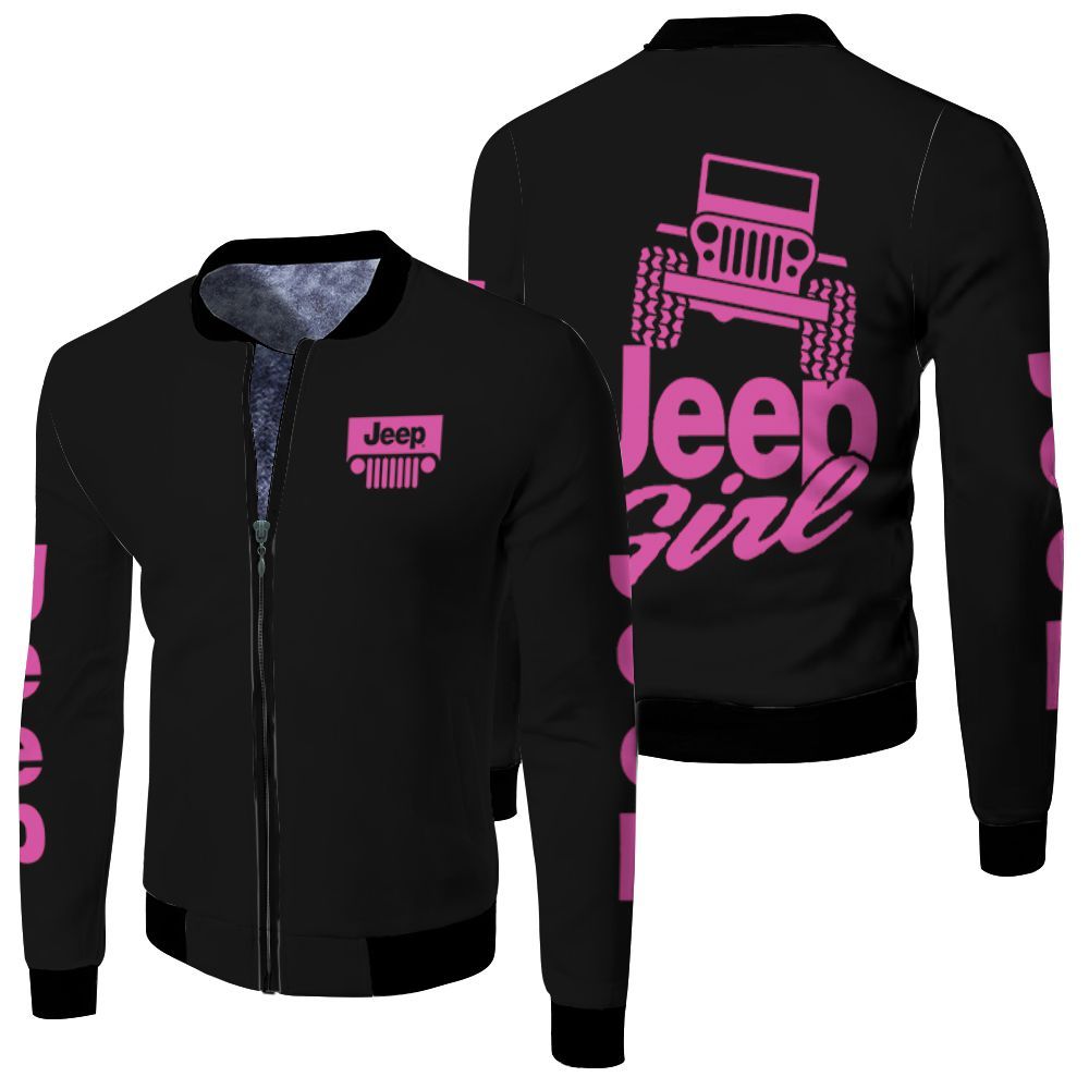 Pink Jeep Girl Fleece 3D T Shirt Hoo &hellip;