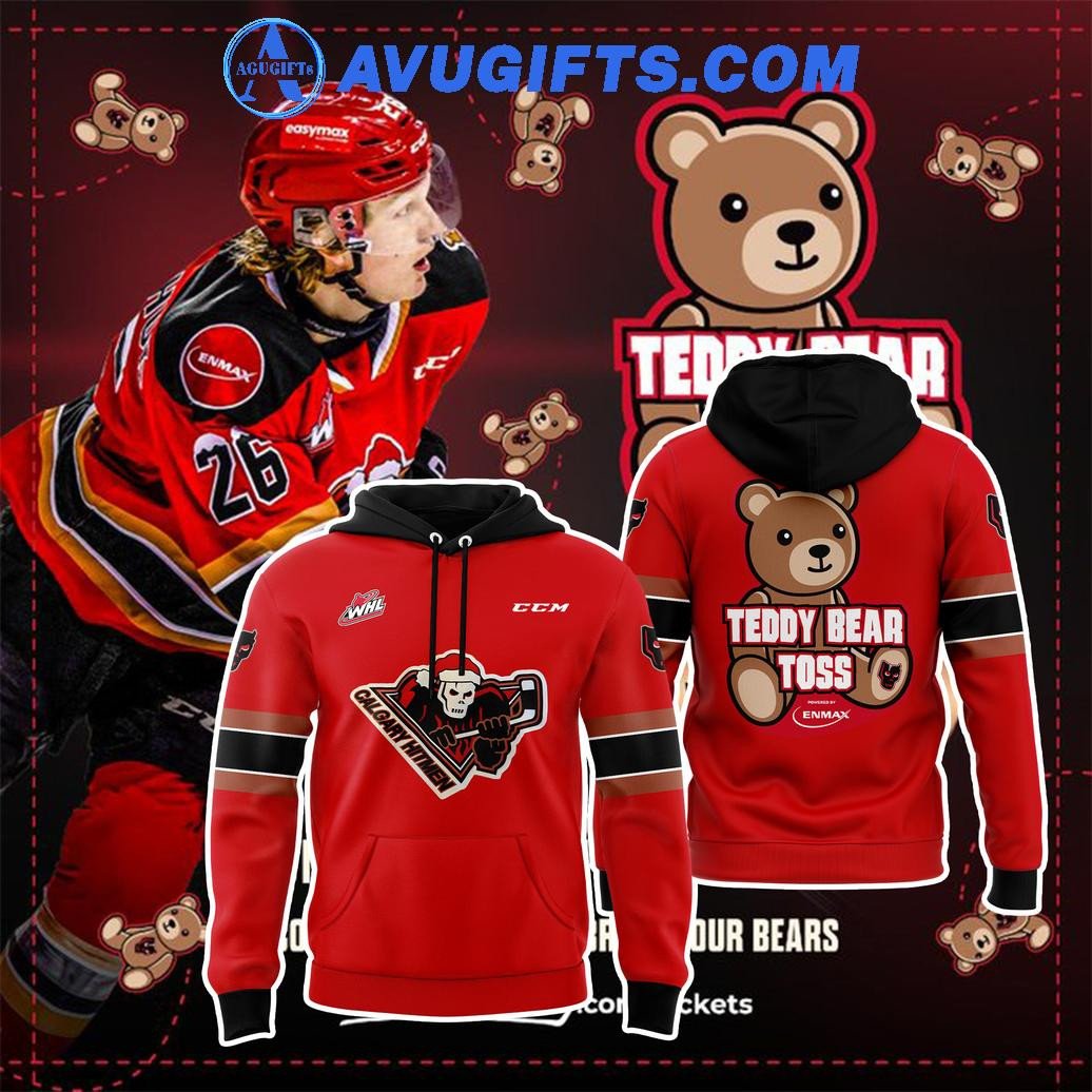 Calgary Hitmen X Teddy Bear Limited Edition Hoodie – Zip Hoodie 3D Aop Shirt