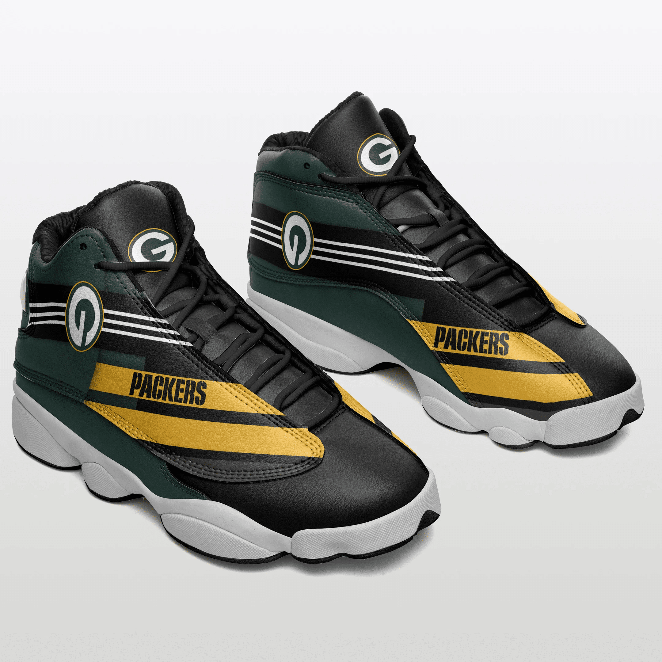 Green Bay Packers Air Jordan 13 Sneakers JD13 V2016