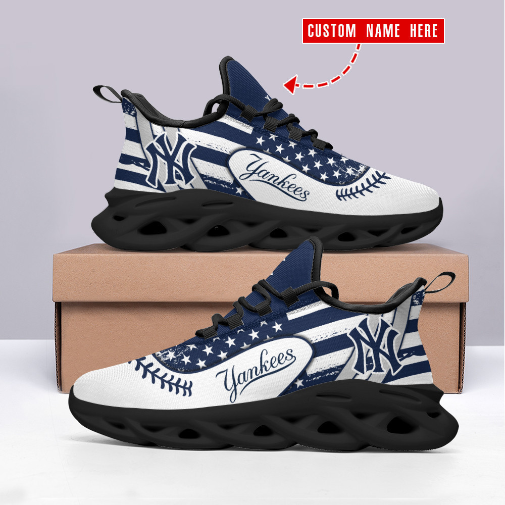 New York Yankees Personalized Clunky Sneaker Max Soul Shoes Ver 29