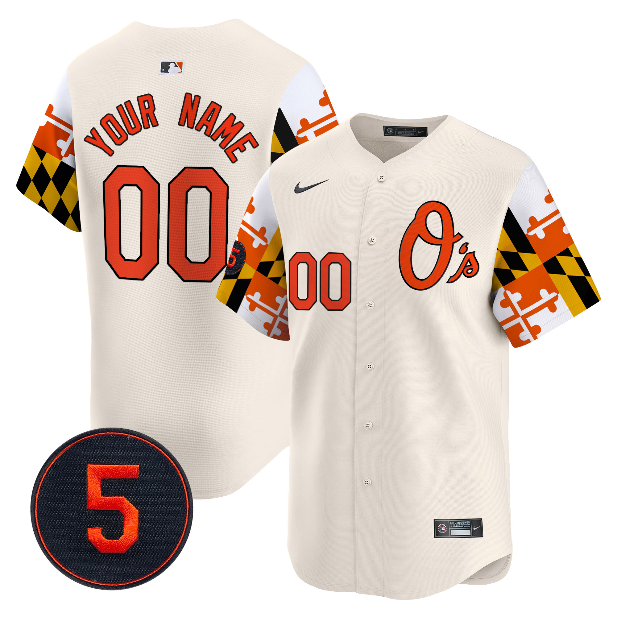 Baltimore Orioles Robinson Patch Vapor Premier Limited Custom Jersey V5 – All Stitched