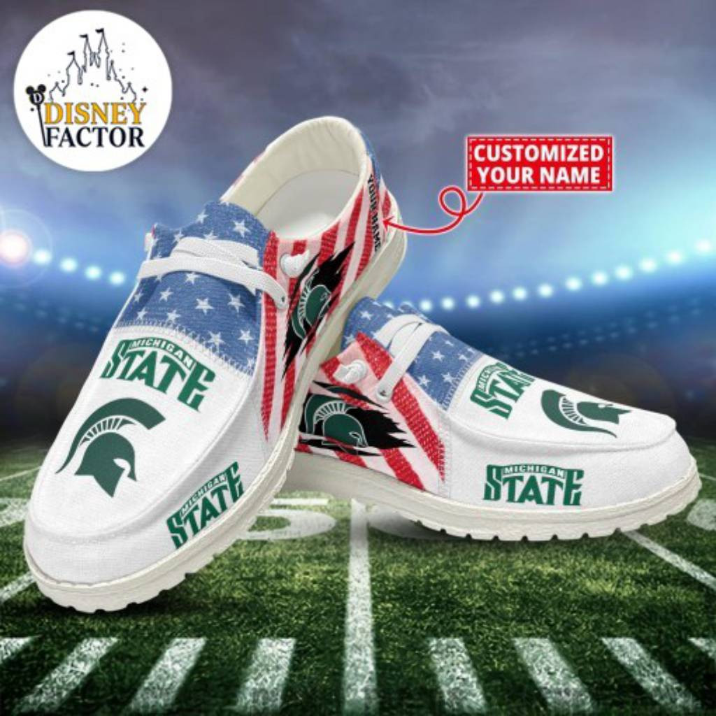 Michigan State Spartans Hey Dude Shoes New Arrivals Personalized Hey Dudes NCAA Hey Dudes