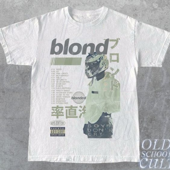 Frank Ocean Blond Album T-Shirt , Frank Blond Vintage 90s Style Graphic Shirt