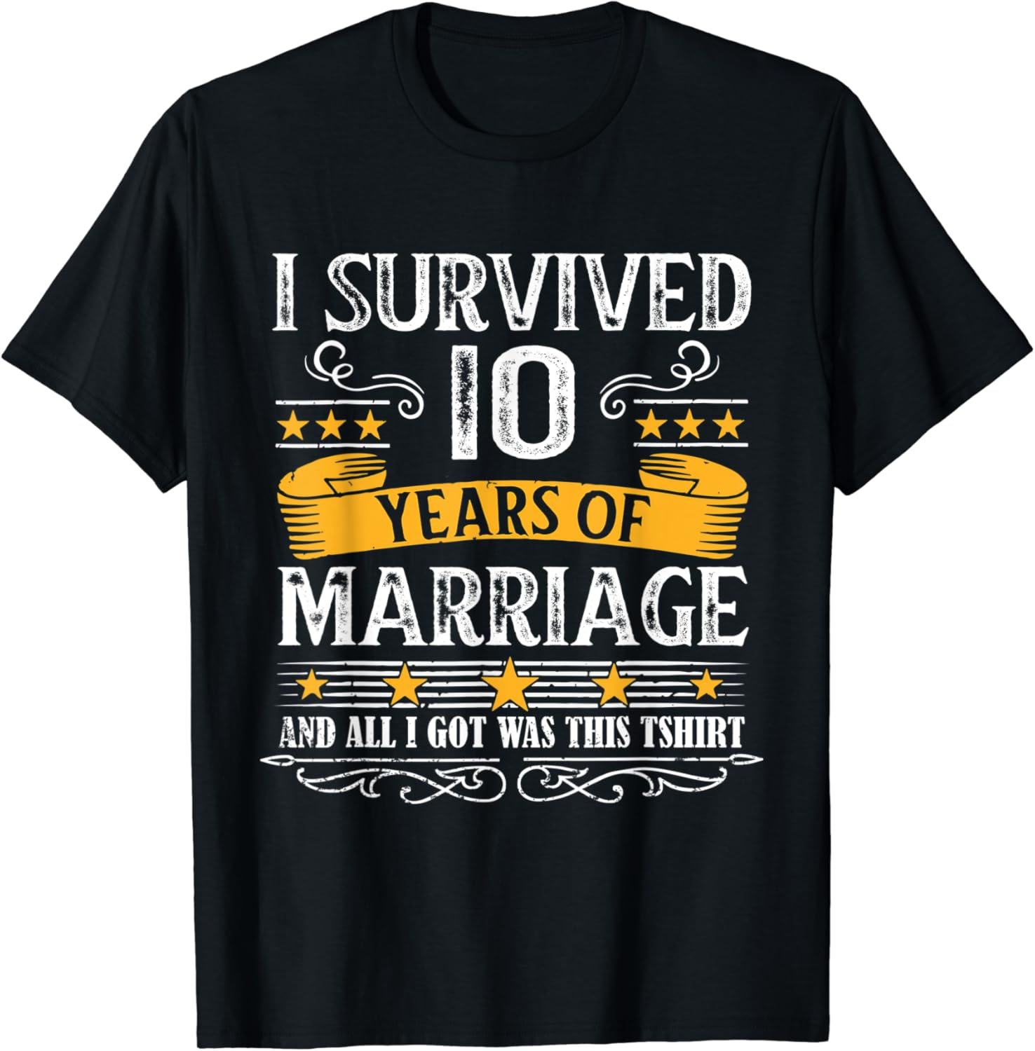 10th Wedding Anniversary shirt Coupl …