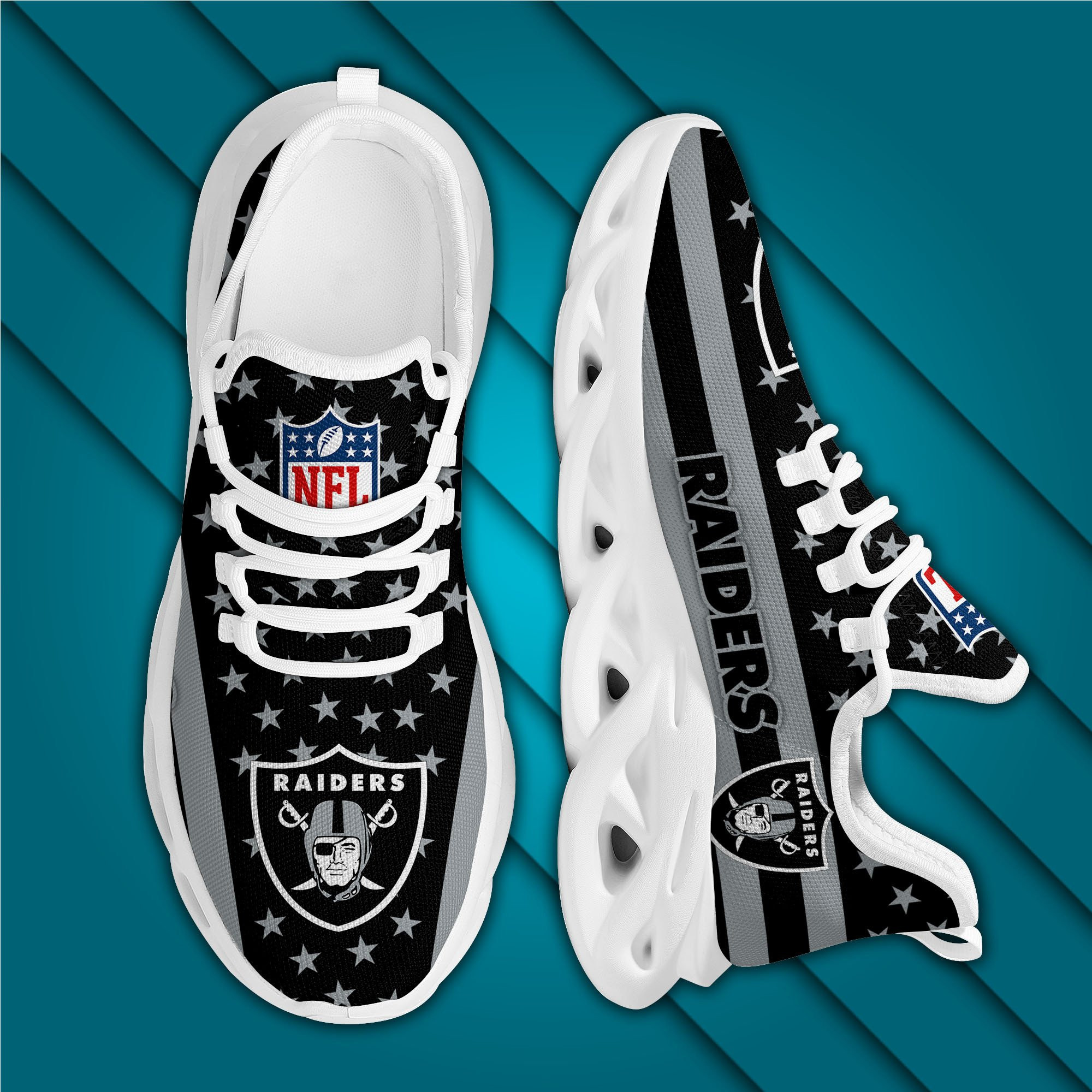 Las Vegas Raiders Clunky Sneaker Max Soul Shoes MS3287