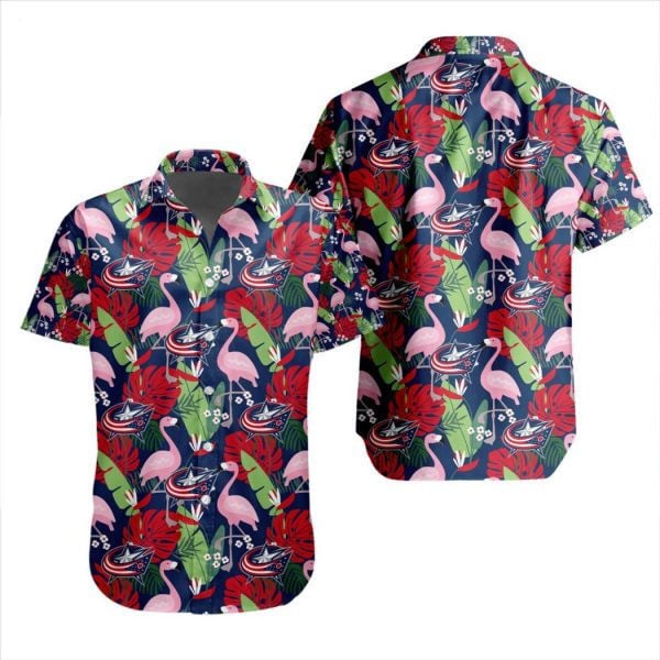 Nhl Columbus Blue Jackets Special Aloha Style Design 3D Hawaiian Shirt