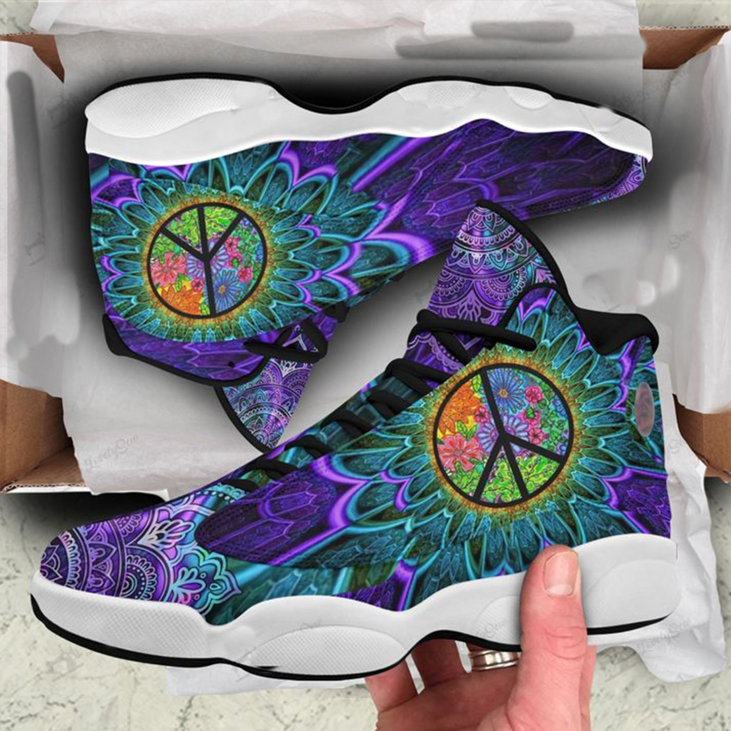 Gift For Hippie Colorful Hippie Symb &hellip;