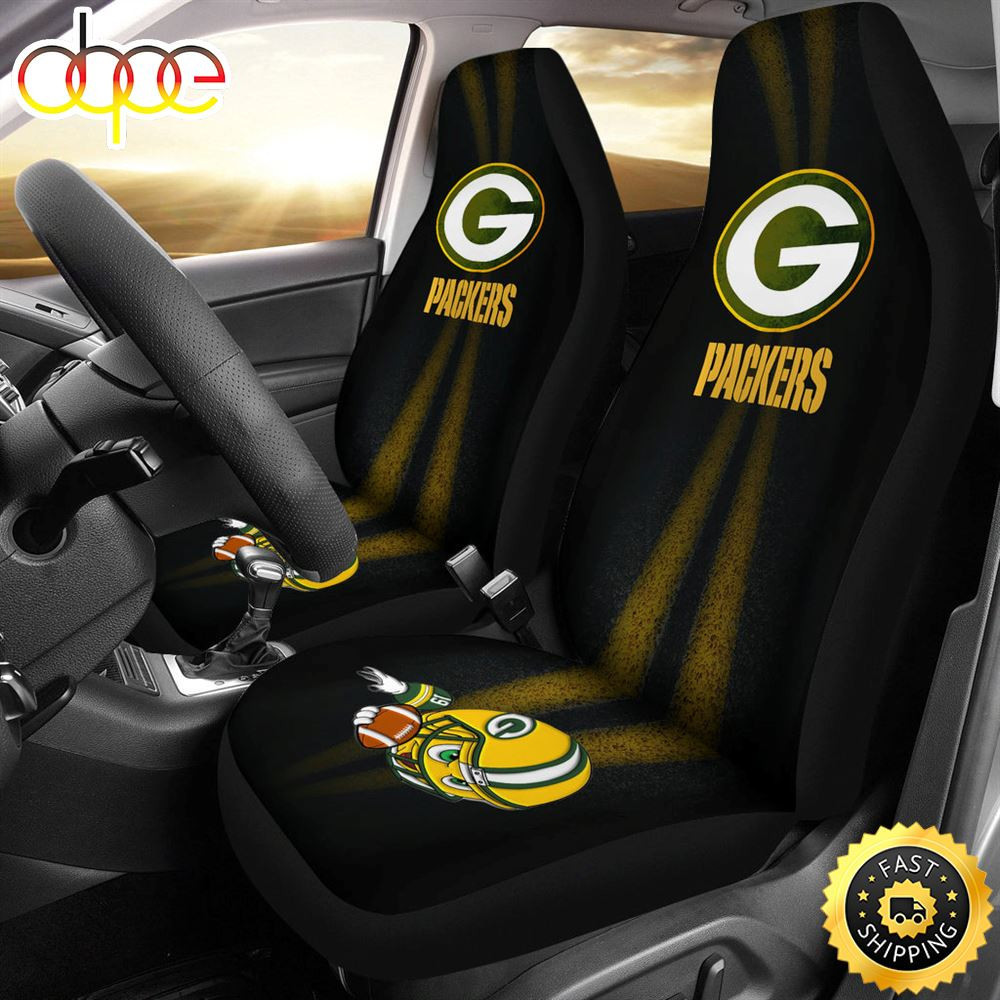 Green Bay Packers Customized Car Seat Cover Set For Fans CSC8388