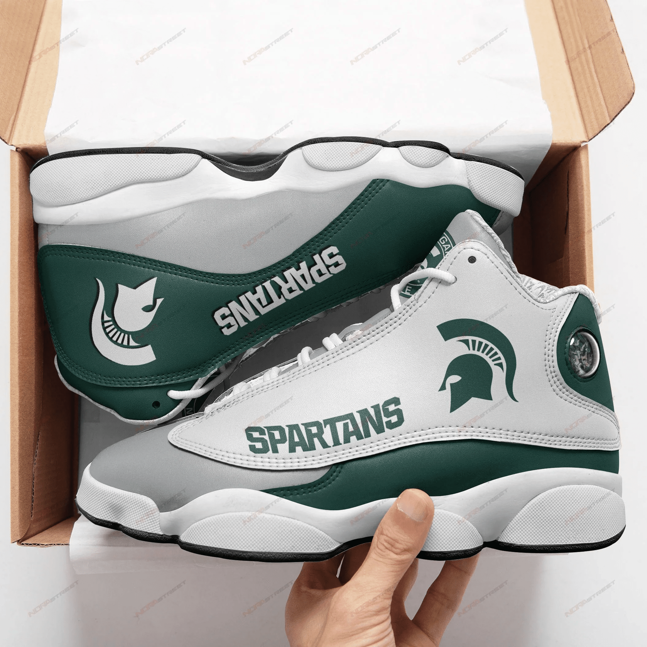 Michigan State Form Air Jordan 13 Shoes Halloween Sport Sneakers JD13 V2004