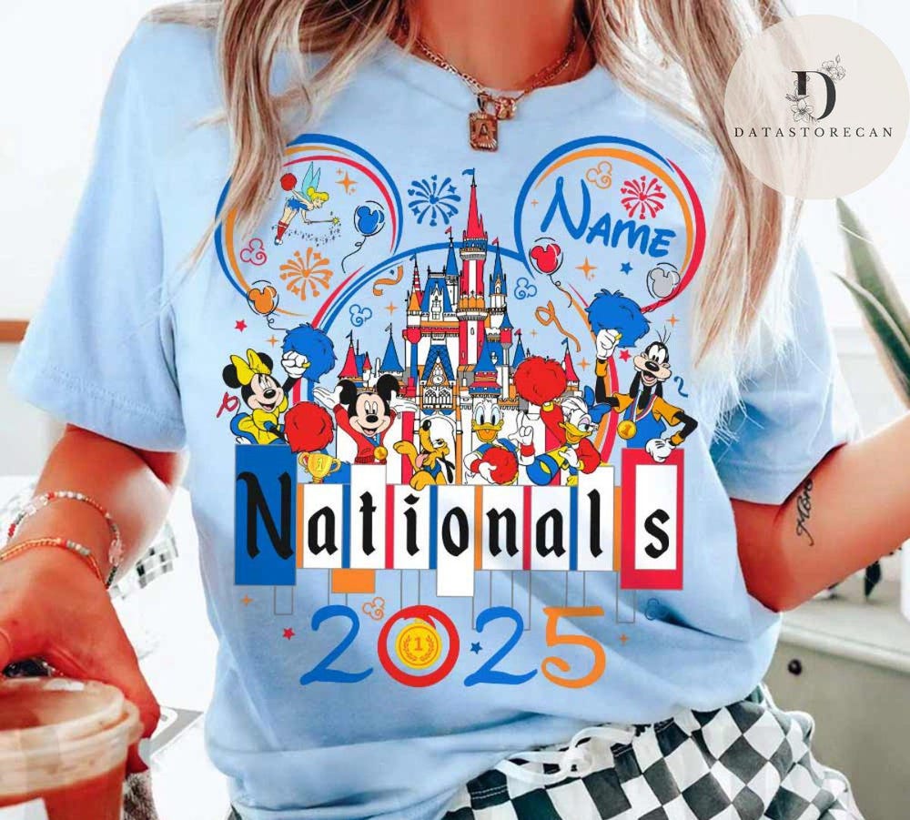 Personalized Disney Uca All Star Nationals 2025 Shirt, Mickey & Friends Wdw Cheerleading And Dance Championships Cheerleader Cheer Mom Shirt X Onlyshirt Mall