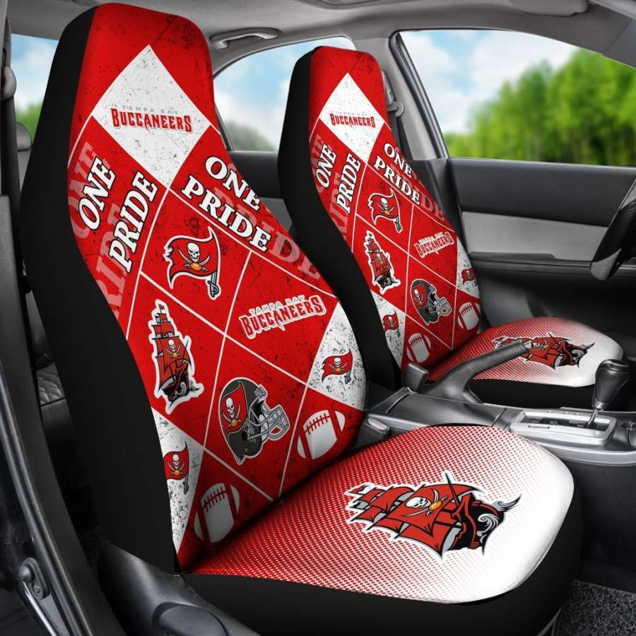 Colorful Pride Flag Tampa Bay Buccaneers Car Seat Covers CSC1938