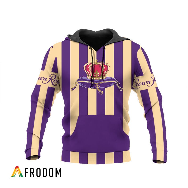 Crown Royal Purple Vintage Striped Hoodie & Zip Hoodie