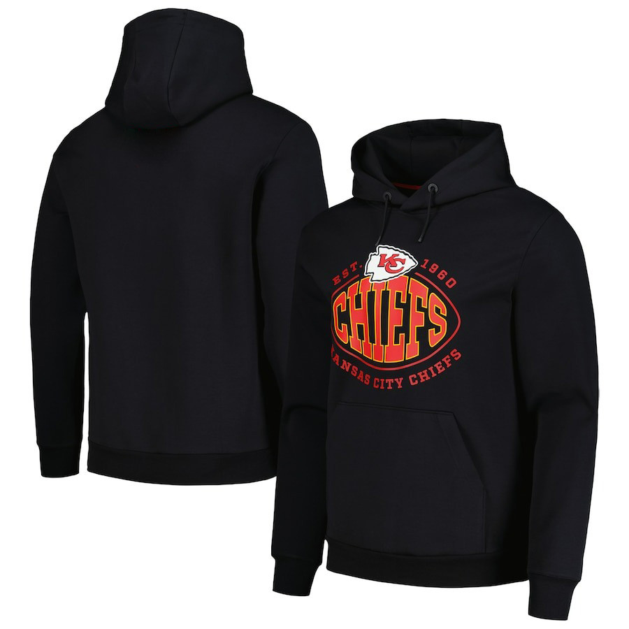 Kansas City Chiefs Football NFL Super Bowl LVIII Team Name Est  Black Print 2D Hoodie