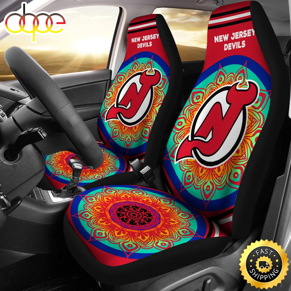 Unique Magical And Vibrant New Jersey Devils Car Seat Cover Set CSC2608