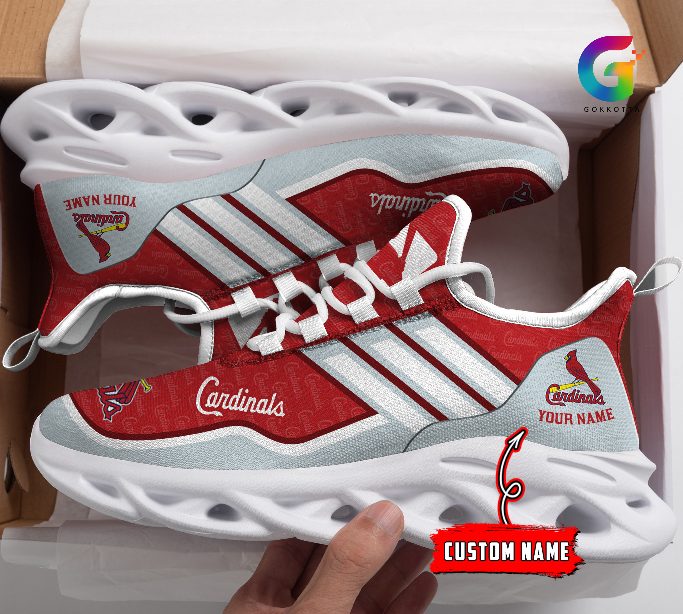 St Louis Cardinals Max Soul Shoes Sneakers For Men And Women Ver 13