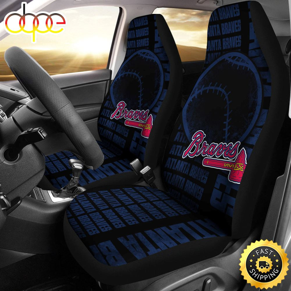 Gorgeous The Victory Atlanta Braves Car Seat Cover Set CSC3292