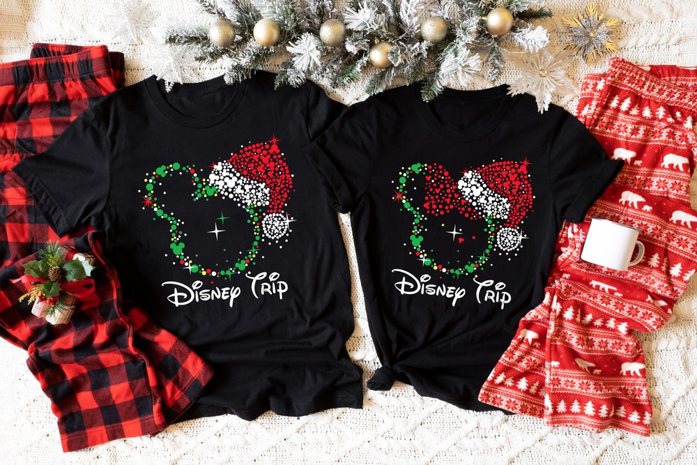 Shirthome  Custom Disney Family Christmas Shirts, Christmas Disney Vacation, Christmas Party, Christmas Gift, Mickey Minnie Tees, Christmas Trip Shirts