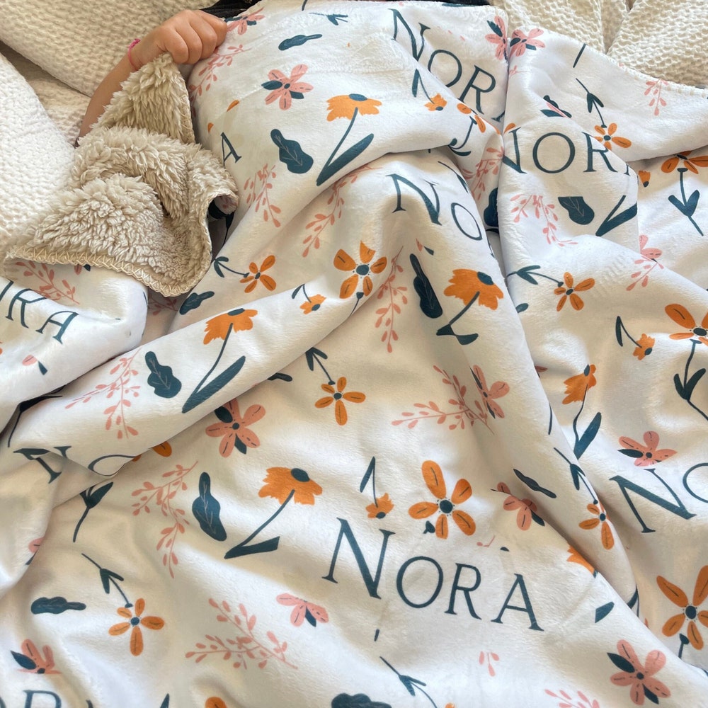 Personalized Kid'S Blanket And Customized Name Blankets For Baby Girl Gifts And Children'S Christmas Gifts X Halloween Collection From Snorider