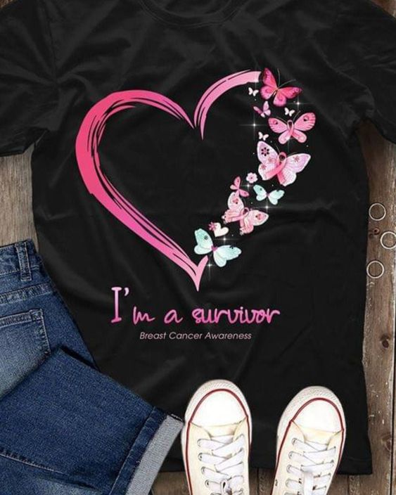 Breast Cancer Shirt. Family T-shirt. Breast Cancer. Cancer Awareness. Awareness Shirt. Cancer Shirt. Cancer Survivor. Pink Ribbon. T-shirt.