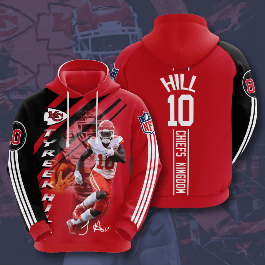 Kansas City Chiefs Tyreek Hill 80 Unisex 3D Hoodie Gift For Fans