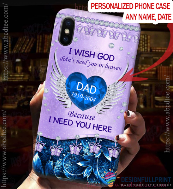 Memorial Keepsakes Blue Heart I Wish …