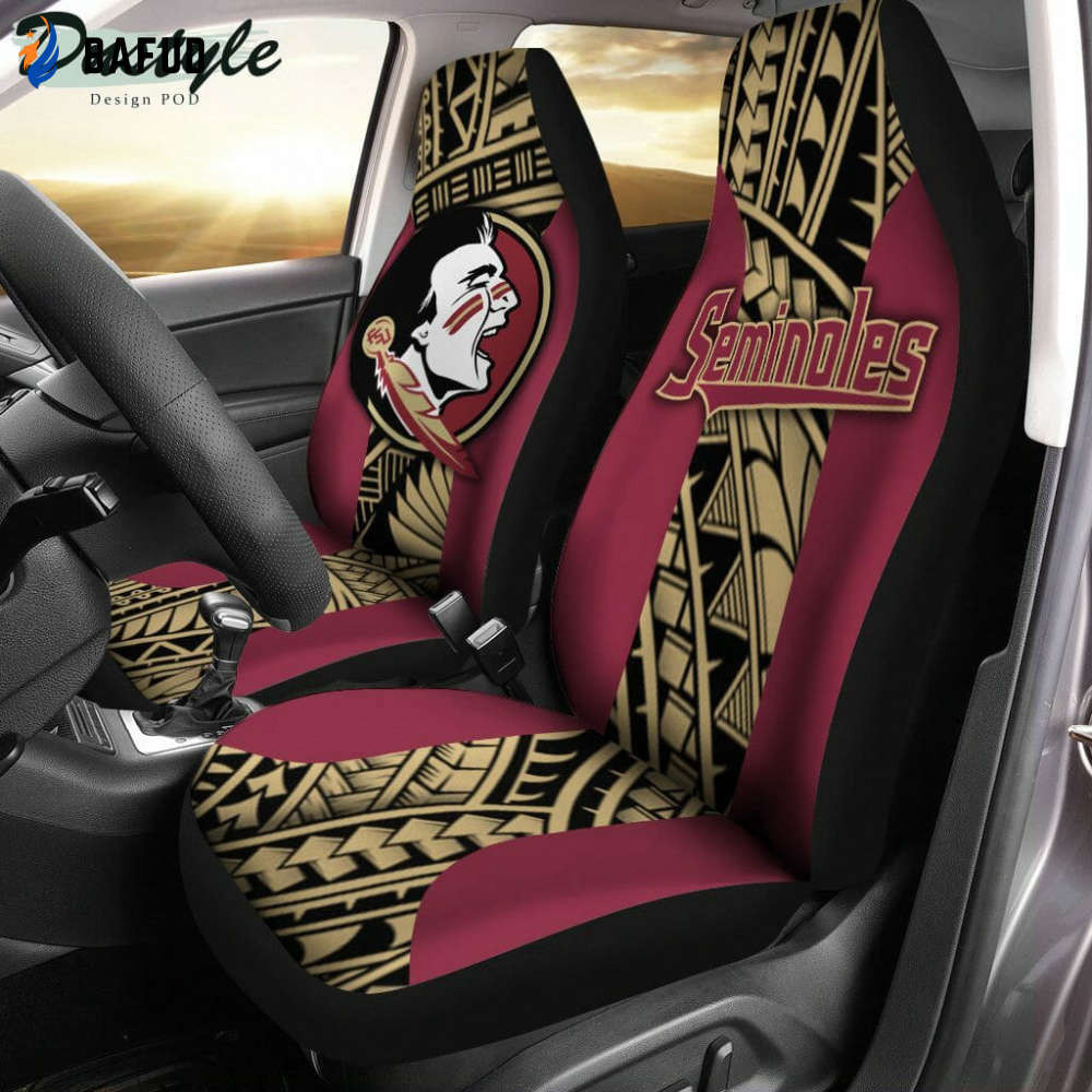 Florida State Seminoles Garnet Gold Car Seat Cover Set For Fan Gift CSC2015