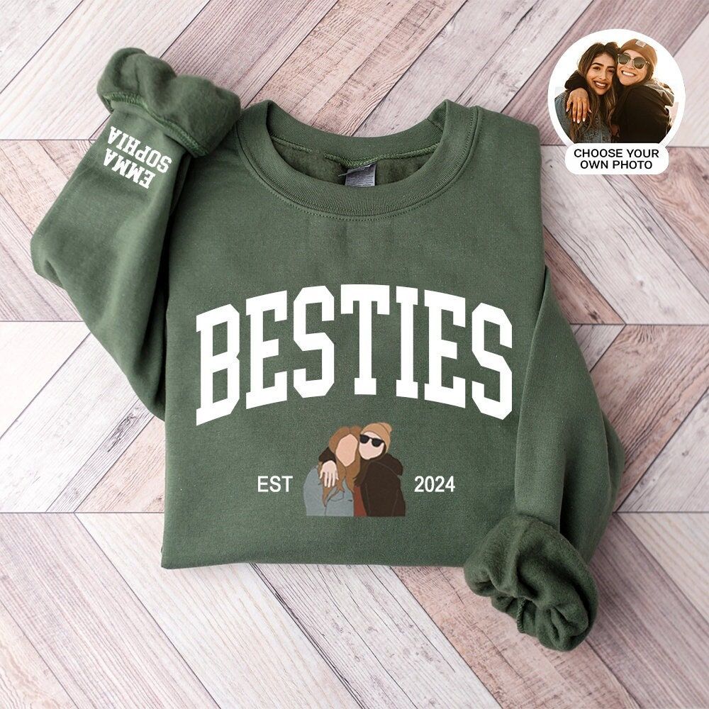 Custom Photo Bestie Shirts,Best Frie …