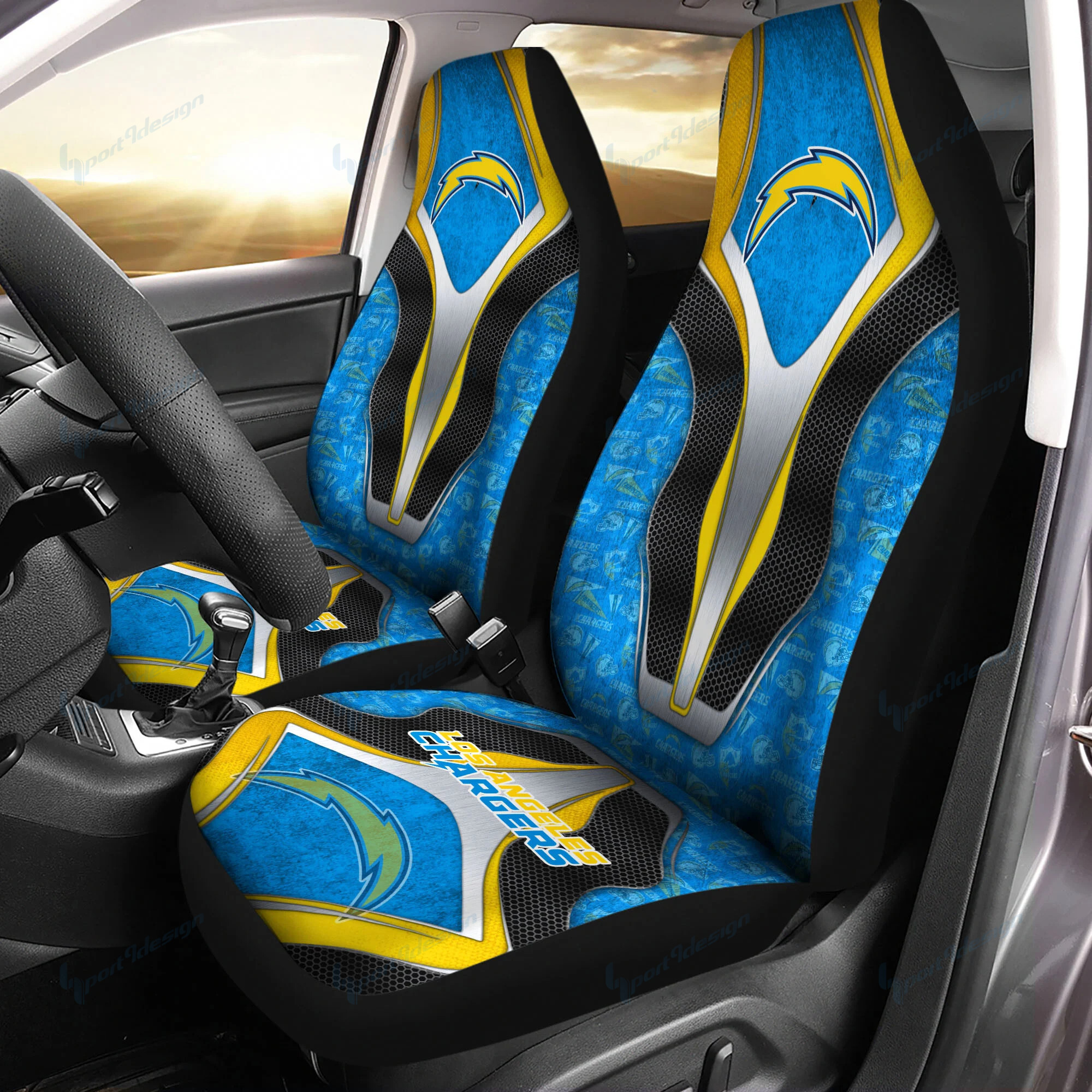 Los Angeles Chargers Car Seat Cover Set CSC8255