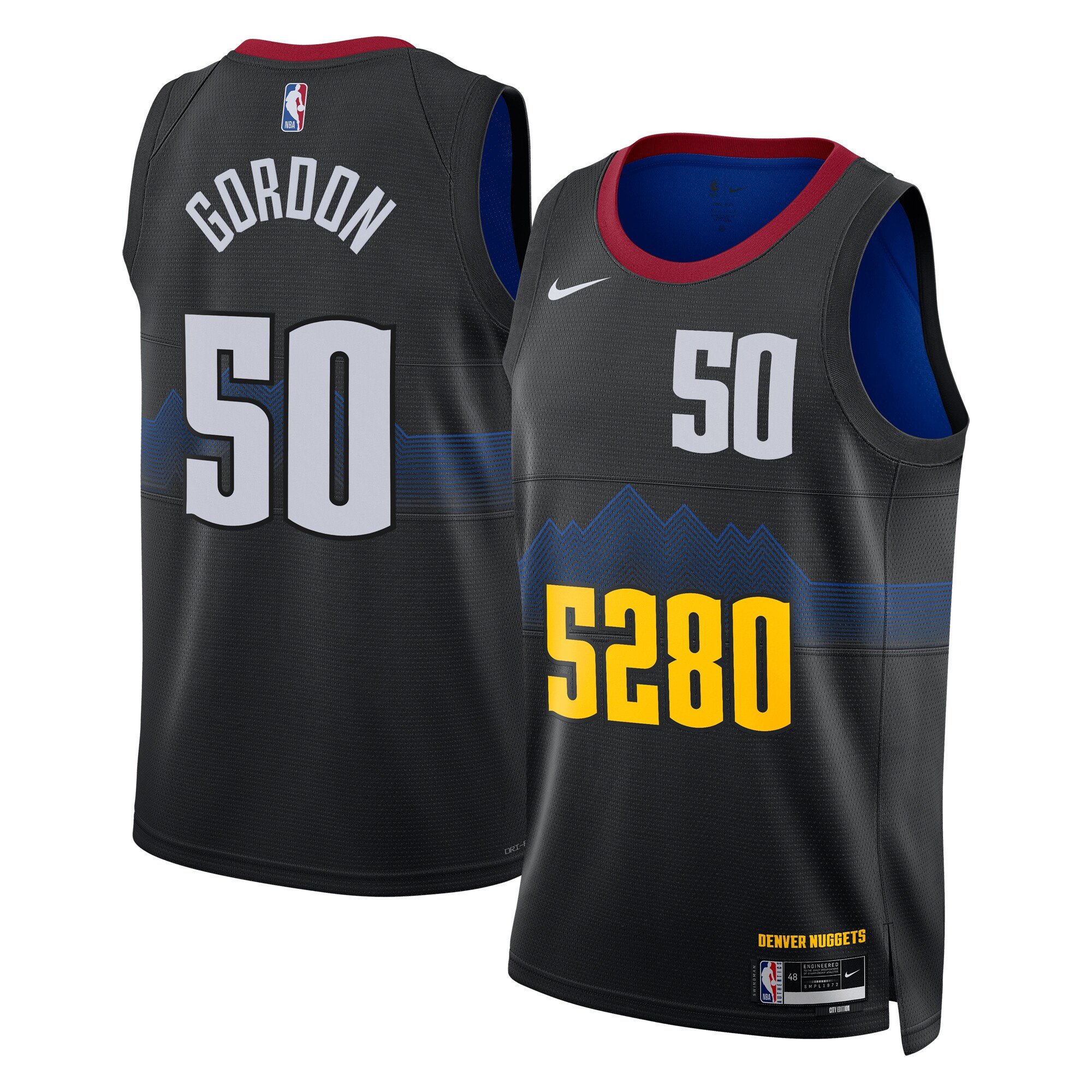 Aaron Gordon Denver Nuggets City Edition 5280 Jersey – All Stitched