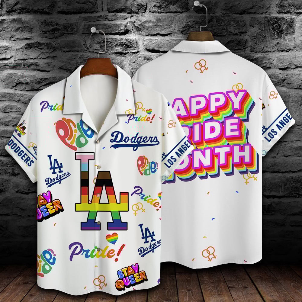 Los Angeles Dodgers Mlb Happy Pride Month Hawaiian Shirt
