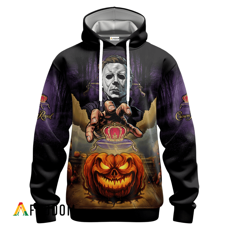 Crown Royal Halloween Michael Myers Hoodie & Zip Hoodie