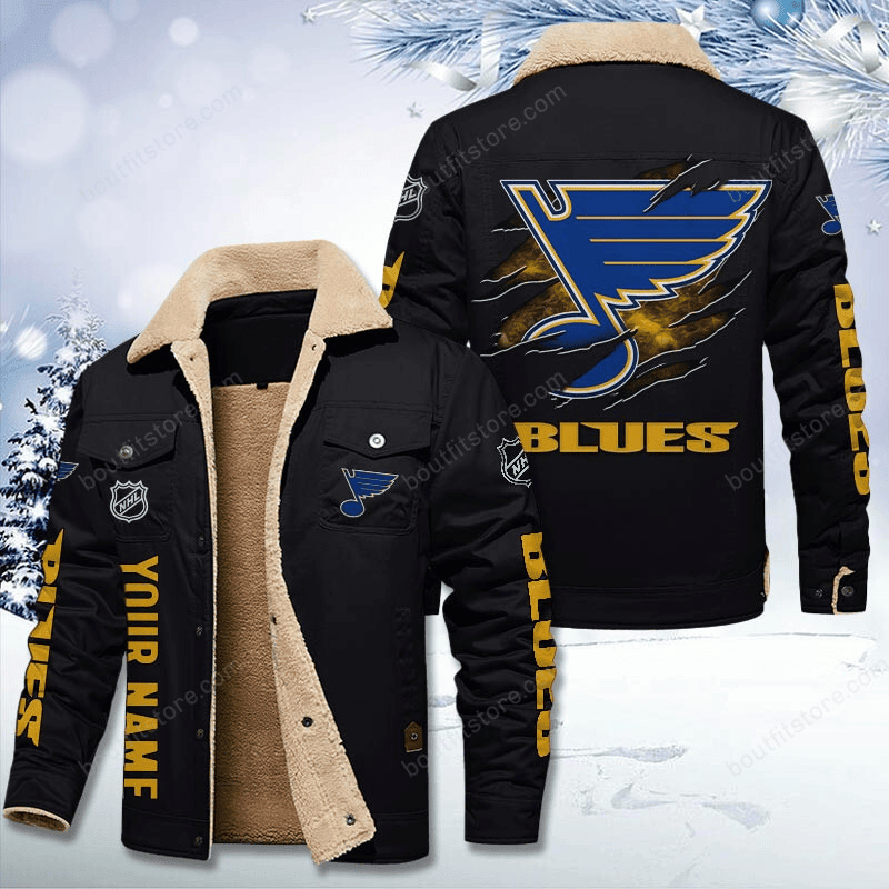 St Louis Blues  Stand Collar Jacket