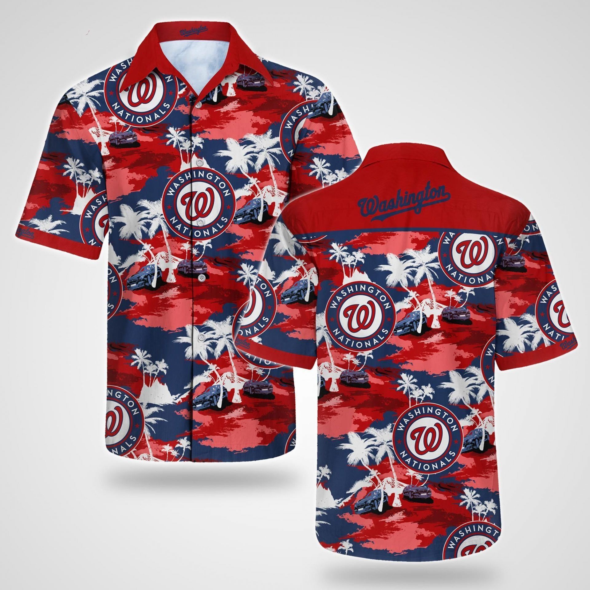 Mlb Washington Nationals Trendy Hawaiian Shirt V5 Aloha Shirt