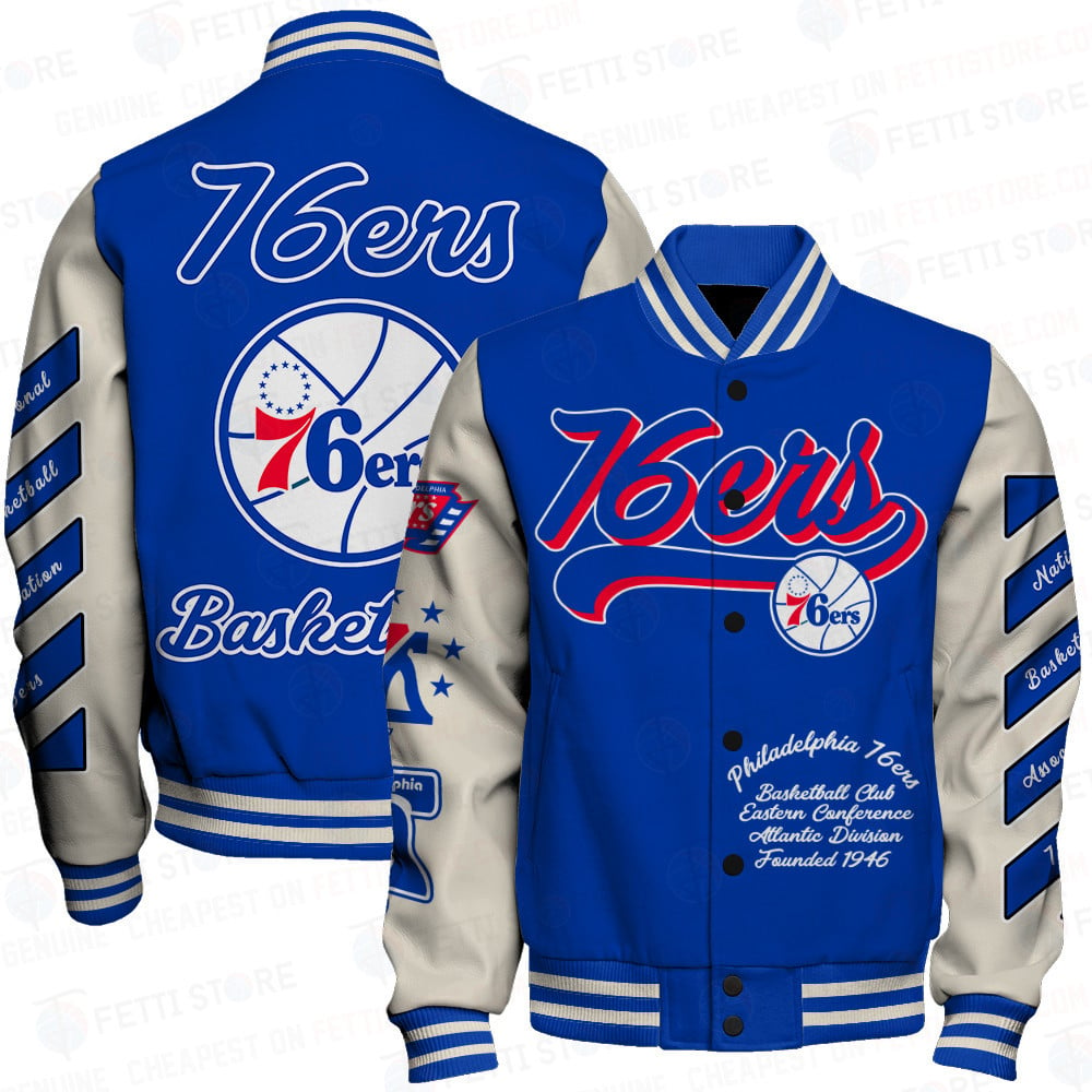 Philadelphia 76ers National Basketball Association AOP Varsity Jacket SFAT