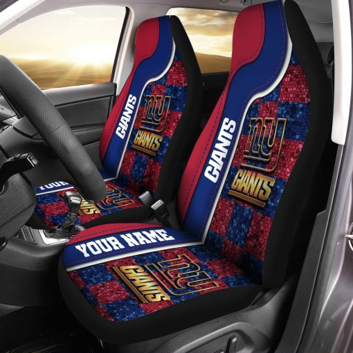 New York Giants Personalized Car Seat Cover Set CSC5301