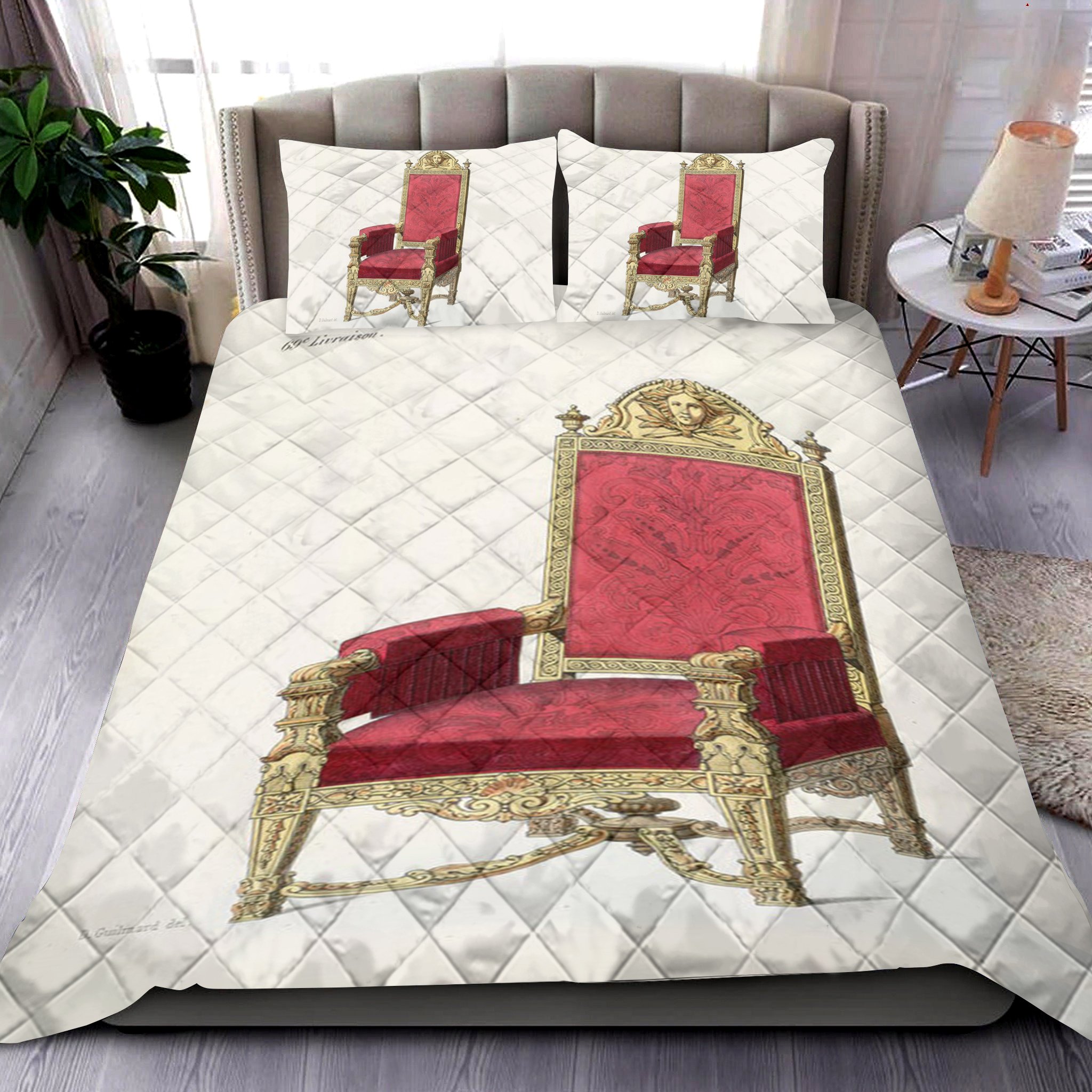 Vintage Chair Furniture Quilt