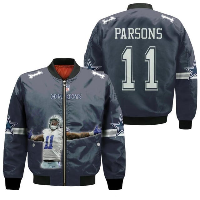 Dallas Cowboys Micah Parsons Pattern Bomber Jacket BJ1903