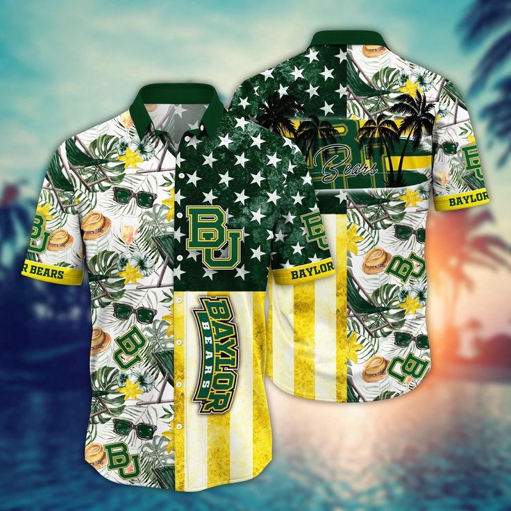 NCAA Baylor Bears Hawaiian Shirt Glo …